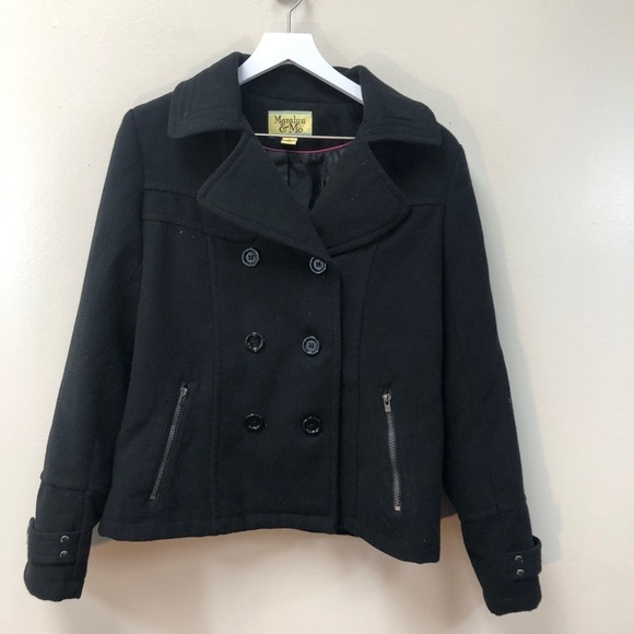 5/$20 MARALYN‎ & ME black pea coat - Picture 4 of 7